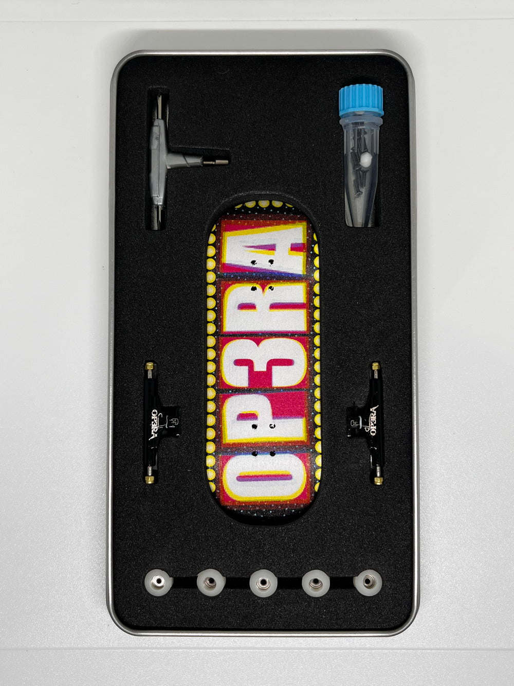 Op3ra Pro Fingerboard Complete 34 * 96mm - The Blocks (Polkadot) Edition