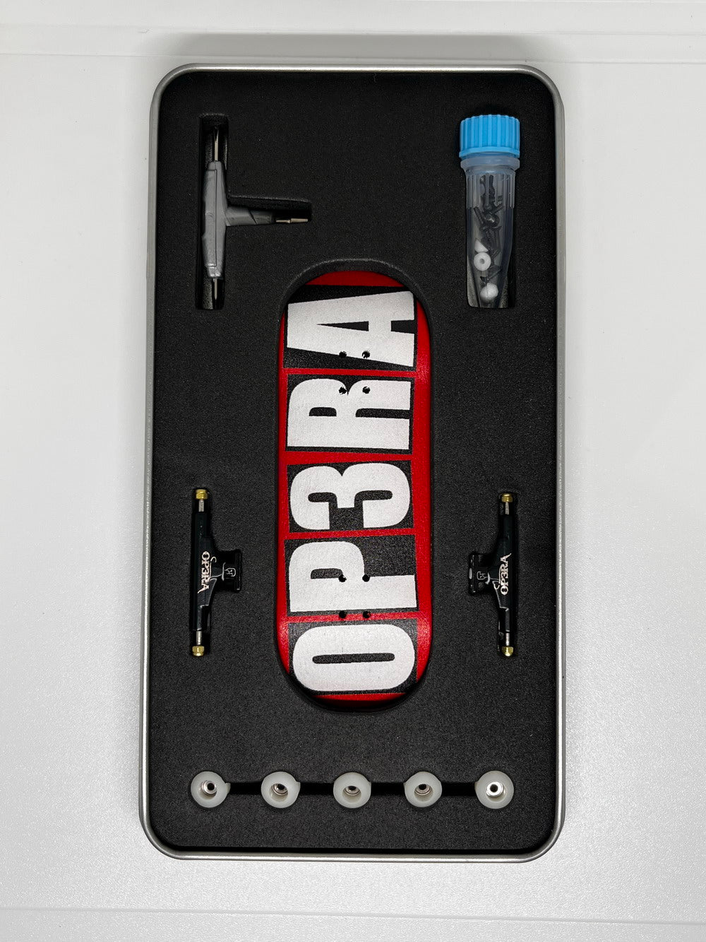 Op3ra Pro Fingerboard Complete 34 * 96mm - The Blocks (Red) Edition