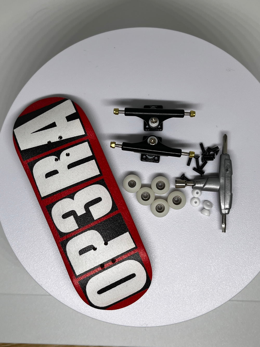 Op3ra Pro Fingerboard Complete 34 * 96mm - The Blocks (Red) Edition