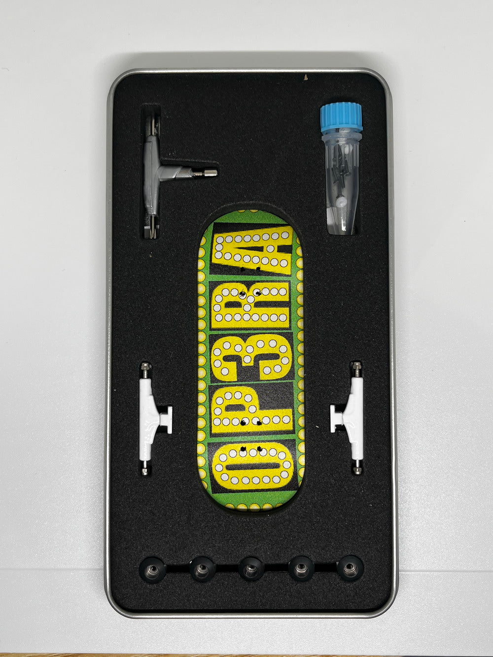 Op3ra Pro Fingerboard Complete 34 * 96mm - The Blocks (Green) Edition