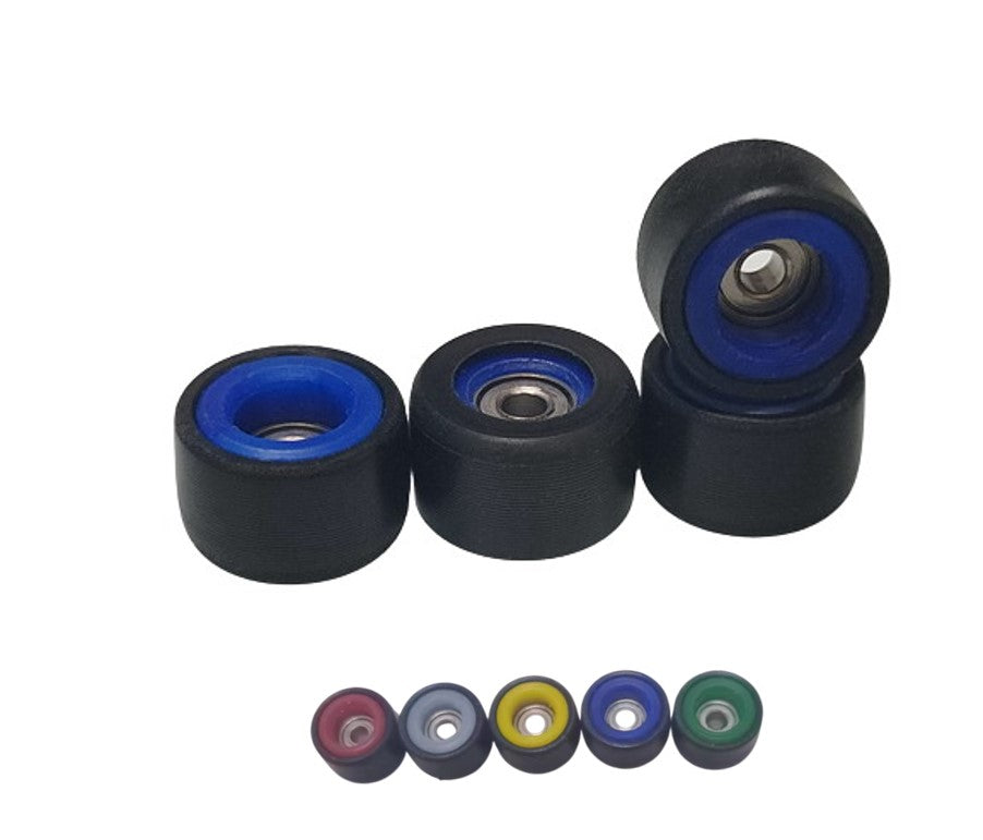 Pro Black Fingerboard Wheels- Embedded Color Core 7.8x4.8mm