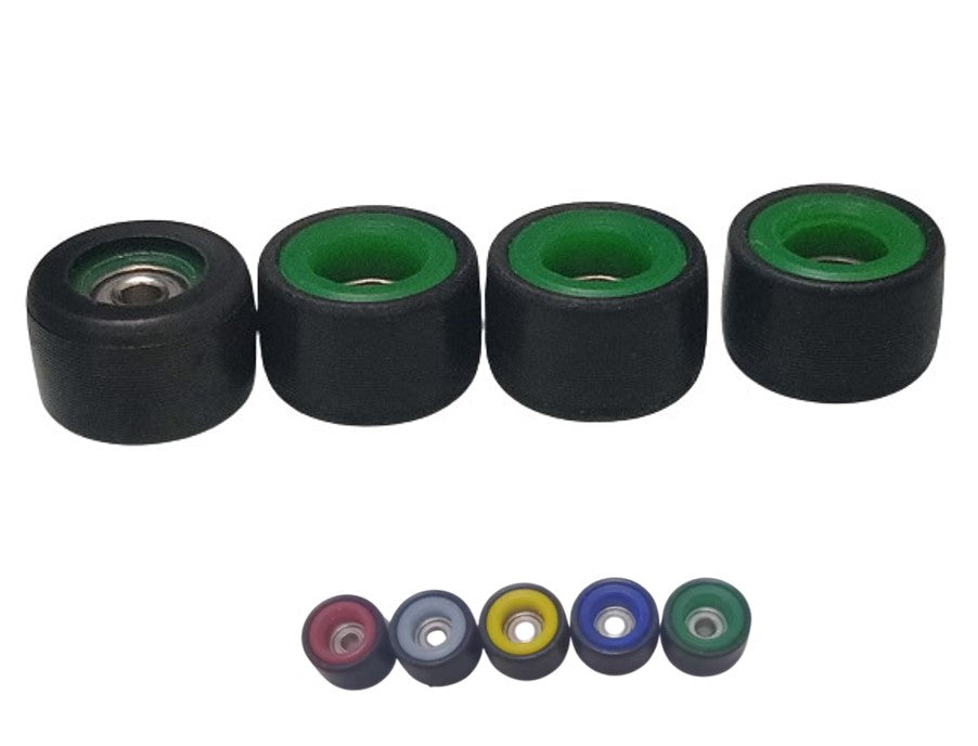 Pro Black Fingerboard Wheels- Embedded Color Core 7.8x4.8mm