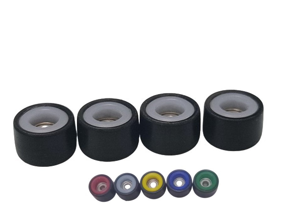 Pro Black Fingerboard Wheels- Embedded Color Core 7.8x4.8mm