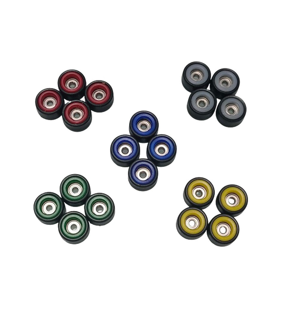 Pro Black Fingerboard Wheels- Embedded Color Core 7.8x4.8mm