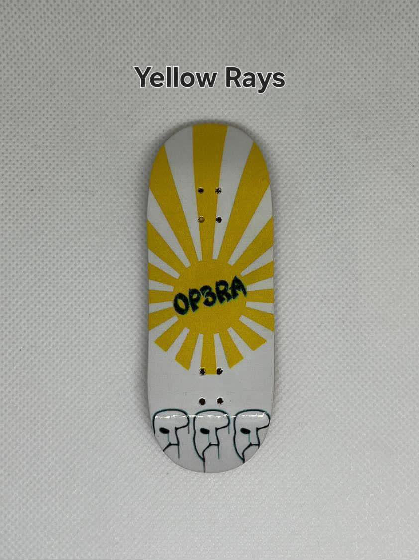 OP3RA V2-Pro Fingerboard Complete 34*96mm-Yellow Rays