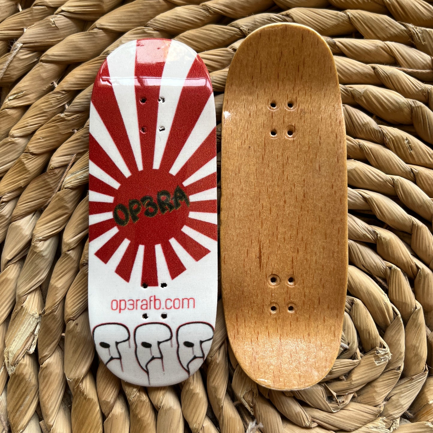 OP3RA V2-Pro Fingerboard Complete 34*96mm-Red Rays