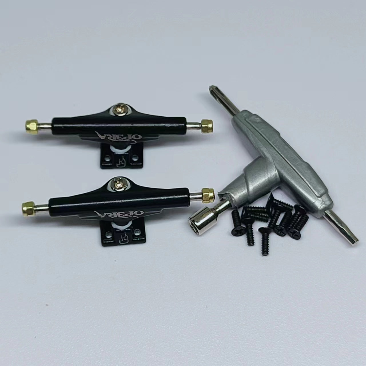 OP3RA Pro Fingerboard Trucks Embedded OP3RA LOGO 34mm